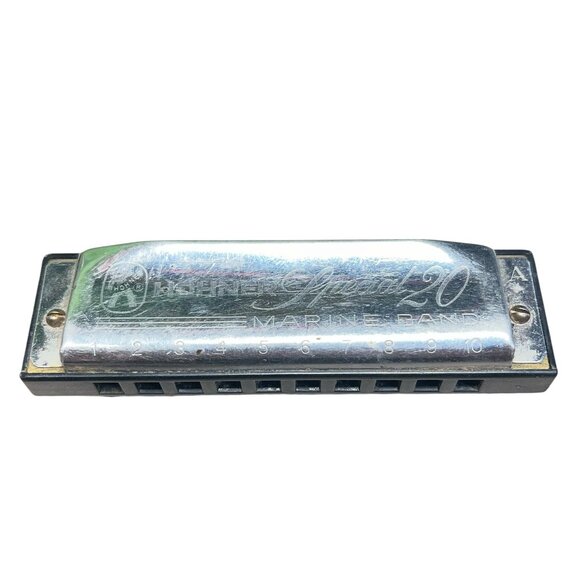 Vintage Hohner Marine Band Harmonica Lot Of 2 Special 20 Marine Band 1896 F & A - Picture 2 of 11